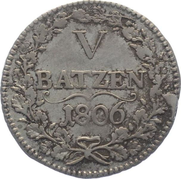 Luzern 5 Batzen 1806